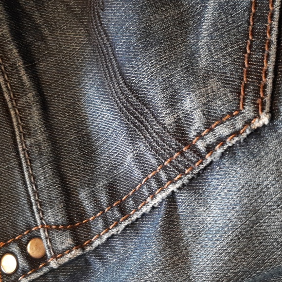 MAVI "Molly" Distressed Look Midrise Flare, Dark Wash Jeans-Size 29/32 - Picture 10 of 11